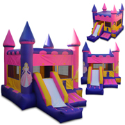 princess inflatable combo slide